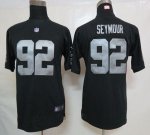 Jerseys Factory Cheap Nike Raiders #92 Richard Seymour Black Tea