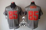 Jerseys Factory Cheap Nike 49ers #85 Vernon Davis Grey Shadow Su