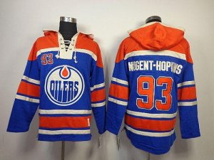 Jerseys Factory Cheap Oilers #93 Nugent-Hopkins Light Blue Sawye