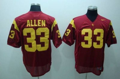 Jerseys Factory Cheap Trojans #33 Marcus Allen Red Embroidered N