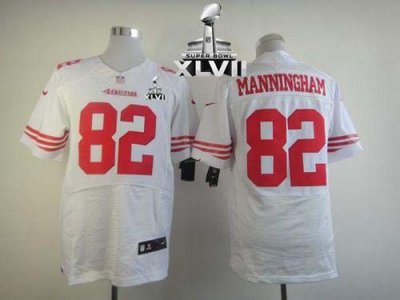 Jerseys Factory Cheap Nike 49ers #82 Mario Manningham White Supe