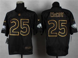 Jerseys Factory Cheap Nike Eagles #25 LeSean McCoy Black Gold No