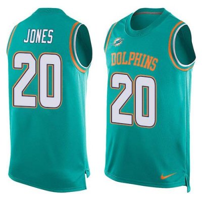 Jerseys Factory Cheap Nike Dolphins #20 Reshad Jones Aqua Green