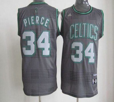 Jerseys Factory Cheap Celtics #34 Paul Pierce Black Rhythm Fashi