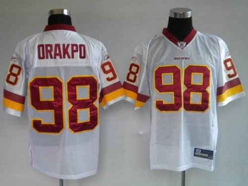 Jerseys Factory Cheap Redskins #98 Brian Orakpo Stitched White N