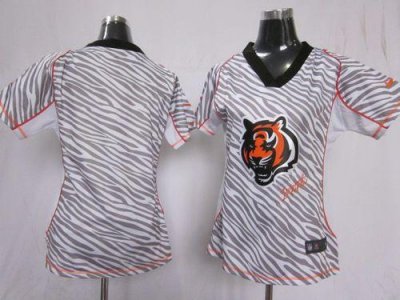 Jerseys Factory Cheap Nike Bengals Blank Zebra Women's Embroider