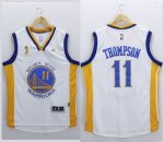 Jerseys Factory Cheap Warriors #11 Klay Thompson White New Champ