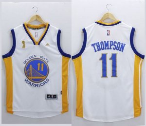 Jerseys Factory Cheap Warriors #11 Klay Thompson White New Champ