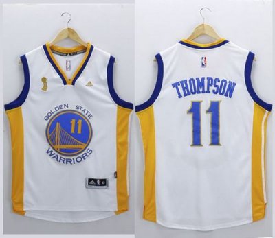 Jerseys Factory Cheap Warriors #11 Klay Thompson White New Champ