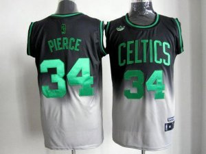 Jerseys Factory Cheap Celtics #34 Paul Pierce Black/Grey Fadeawa