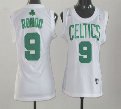 Jerseys Factory Cheap Celtics #9 Rajon Rondo White Women Fashion