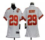 Jerseys Factory Cheap Nike Chiefs #29 Eric Berry White Youth Emb