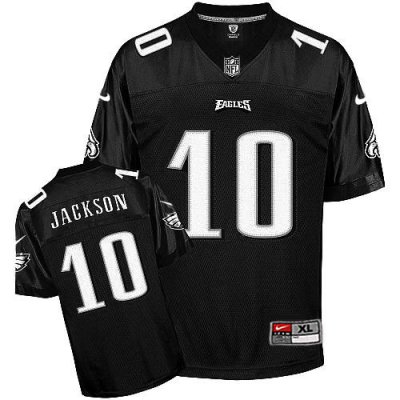 Jerseys Factory Cheap Nike Eagles #10 DeSean Jackson Black Shado