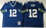 Jerseys Factory Cheap Mitchell And Ness Seahawks #12 Fan Blue Th