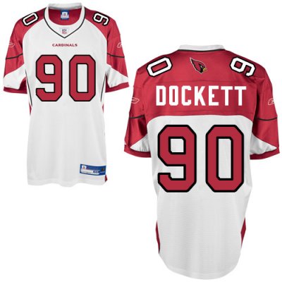 Jerseys Factory Cheap Cardinals #90 Darnell Dockett White Stitch