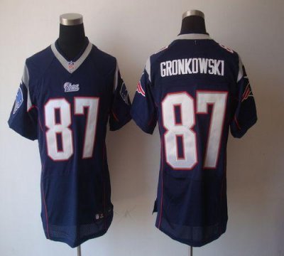 Jerseys Factory Cheap Nike Patriots #87 Rob Gronkowski Navy Blue