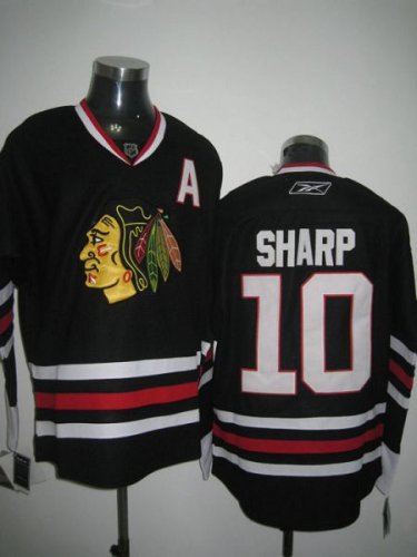 Jerseys Factory Cheap Blackhawks #10 Patrick Sharp Embroidered B