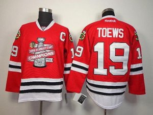 Jerseys Factory Cheap Blackhawks #19 Jonathan Toews Red 2013 Sta