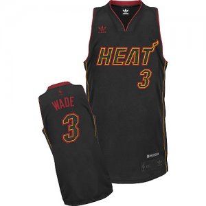 Jerseys Factory Cheap Heat #3 Dwyane Wade Carbon Fiber Fashion B