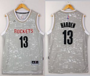 Jerseys Factory Cheap Rockets #13 James Harden Grey City Light S