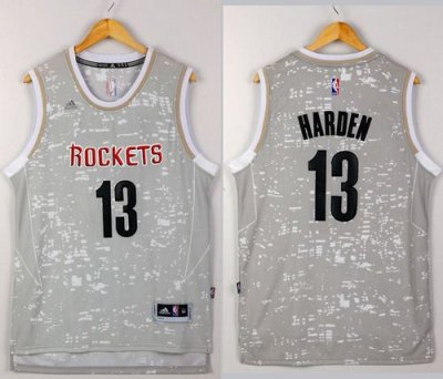 Jerseys Factory Cheap Rockets #13 James Harden Grey City Light S