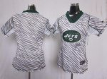 Jerseys Factory Cheap Nike Jets Blank Zebra Women's Embroidered