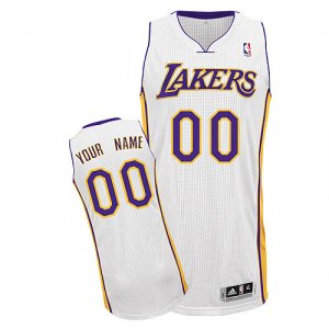 Jerseys Factory Cheap Lakers Personalized Authentic White NBA Je