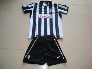 Jerseys Factory Cheap Juventus Blank White Black Home Kid Soccer
