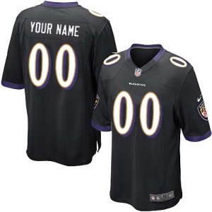 Jerseys Factory Cheap Nike Baltimore Ravens Customized Black Emb