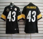 Jerseys Factory Cheap Nike Steelers #43 Troy Polamalu Black Team
