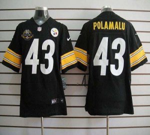 Jerseys Factory Cheap Nike Steelers #43 Troy Polamalu Black Team
