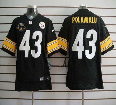 Jerseys Factory Cheap Nike Steelers #43 Troy Polamalu Black Team