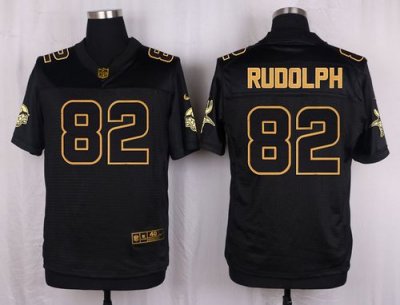 Jerseys Factory Cheap Nike Vikings #82 Kyle Rudolph Black Men's