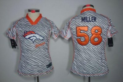 Jerseys Factory Cheap Nike Broncos #58 Von Miller Zebra Women's
