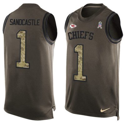 Jerseys Factory Cheap Nike Chiefs #1 Leon Sandcastle Green Men's