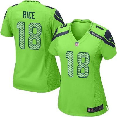 Jerseys Factory Cheap Nike Seahawks #18 Sidney Rice Green Altern