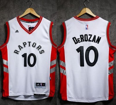 Jerseys Factory Cheap Revolution 30 Raptors #10 DeMar DeRozan Wh