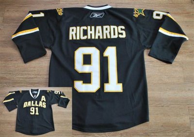 Jerseys Factory Cheap Stars #91 Brad Richards Embroidered Black