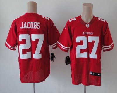 Jerseys Factory Cheap Nike 49ers #27 Brandon Jacobs Red Team Col