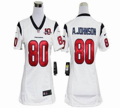 Jerseys Factory Cheap Nike Texans #80 Andre Johnson White With 1