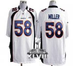Jerseys Factory Cheap Nike Broncos #58 Von Miller White Super Bo