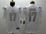 Jerseys Factory Cheap Nike Chargers #17 Philip Rivers White Men'