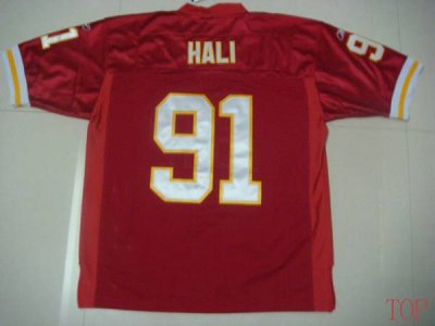 Jerseys Factory Cheap Chiefs #91 Tamba Hali Red Stitched NFL Jer