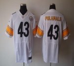 Jerseys Factory Cheap Nike Steelers #43 Troy Polamalu White Men'