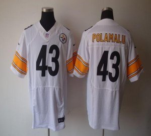 Jerseys Factory Cheap Nike Steelers #43 Troy Polamalu White Men'