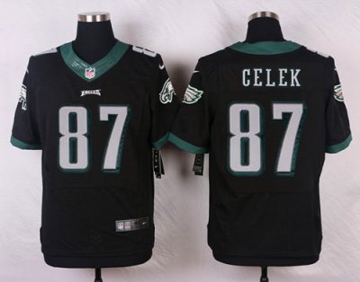 Jerseys Factory Cheap Nike Eagles #87 Brent Celek Black Alternat