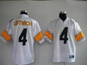 Jerseys Factory Cheap Steelers #4 Byron Leftwich White Stitched