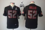 Jerseys Factory Cheap Nike 49ers #52 Patrick Willis Black Impact