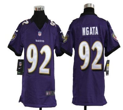 Jerseys Factory Cheap Nike Ravens #92 Haloti Ngata Purple Team C