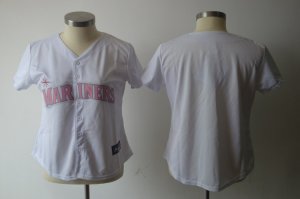 Jerseys Factory Cheap Mariners Blank White With Pink No. Women's